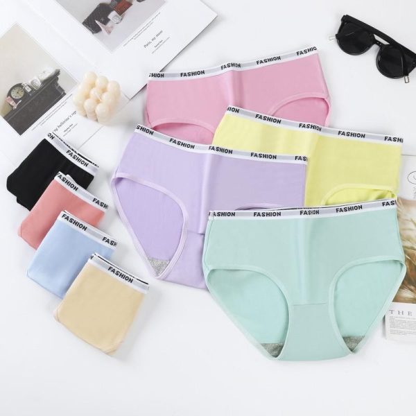 Panties Women Cotton Panties M-XL Underwear Women Spender Women Seluar Dalam Wanita Dusty Pink
