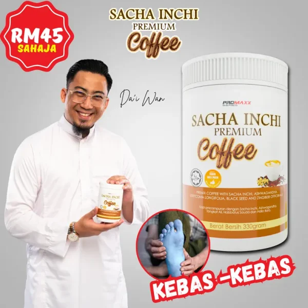 Sacha Inchi Coffee Mengurangkan Kebas