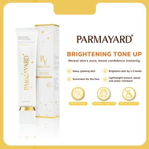 Krim Tone-Up Mencerahkan, PARMAYARD, SPF25 PA + + +, Krim Penjagaan Kulit, Tingkatkan cahaya kulit kepada 1-2 tahap, Penjagaan Kulit Tone-Up, 40g Sunscreen