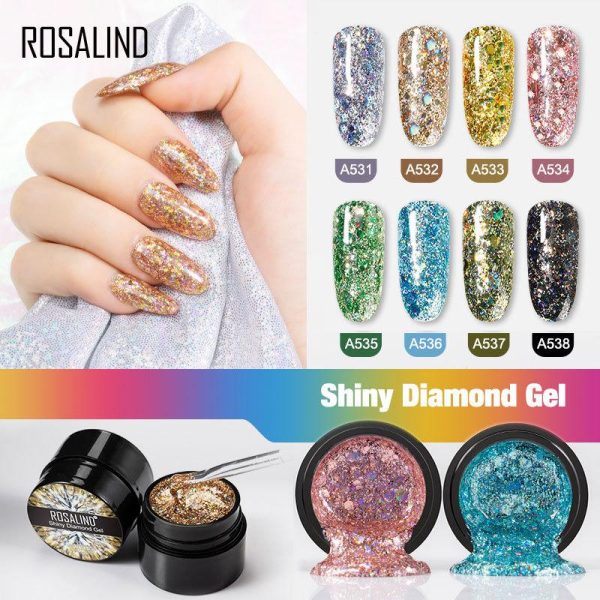 Set 3 keping pengilat kuku 5ML kilauan cemerlang h bergemerlapan gaya Barbie tahan lama Tahun Baru Krismas Hari Raya Aidilfitri Hari Valentine wanita hadiah trend fesyen kumpulan gadis Korea popular pengilat kuku UV kuku tampa l mura magnetic gel polish