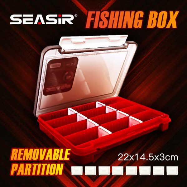 Kotak pancing berkekuatan tinggi SEASIR, kotak gewang plastik, penyimpanan peralatan memancing, bekalan, aksesori