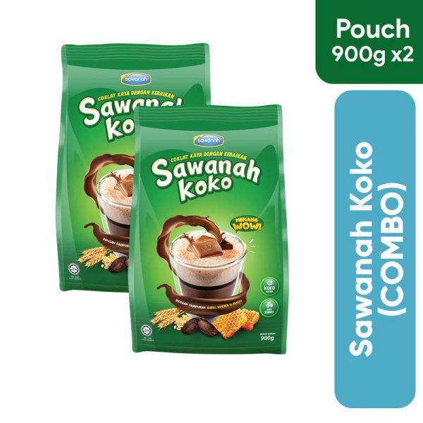(2pek) Kombo 900g koko - Sawanah Koko Minuman Harian Terbaik Seisi Keluarga Drink