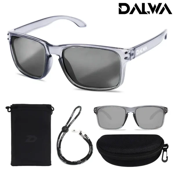 Cermin Mata Hitam Memancing Terpolarisasi, Untuk Lelaki, Dalwa, Sesuai untuk Memandu, Mendaki dan Memancing, Gaya Klasik, Perlindungan UV400, Cermin Mata, Sukan Luar Eyewear Sunglasses