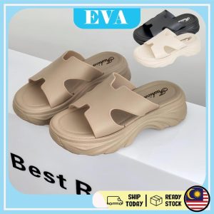 READY STOCK EVA Thick Women Sandal Kasut Wanita Perempuan Heel Sandals Shoes Selipar Getah Slipper Kasual