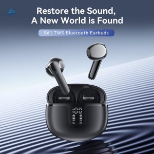 Yisen M84pro Bluetooth Earphone True Wireless Earbuds Earphones Sports Gaming Headset With LED Display Plastic Waterproof Audio Headphone