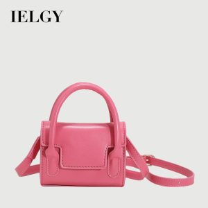 Beg Selempang, IELGY, Fesyen, Reka Bentuk Mudah, Serbaguna, Satu Bahu, Pegang Tangan, Beg Persegi Kecil, Untuk Wanita