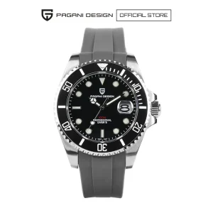[6.6 SUPER DEAL] Pagani Design 43mm Men's Rubber Quartz Watch PD-1683