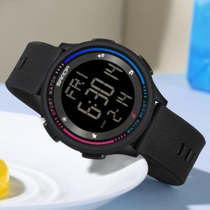 SANDA Jam Tangan Uniseks, AW24, 6158, Kalis Air, Tahan Kejutan, Analog-Digital, Berwarna-warni, Skrin Besar Mudah, Fesyen, Elektronik Sukan, Paparan LED