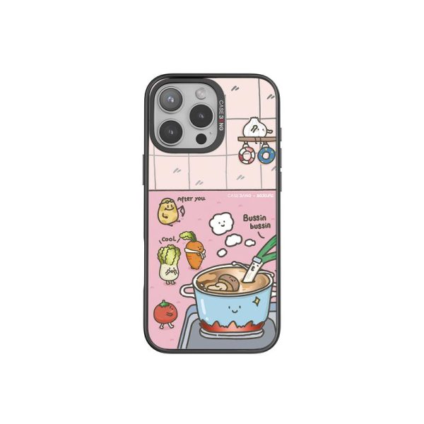 ImagiSnap - Pesta Hotpot oleh Siri Veggie, CASEBANG, IP Berjenama, Pengecasan Magnetik Magsafe, Serasi dengan iPhone 13-16 dan Samsung S24 / 24 + / 24U / 25U, Beg Udara Balut Penuh, Empat Penjuru, Tahan Kejutan