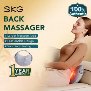 Pengurut Belakang Shiatsu, Versi Sama Ibu Elon Musk, dengan Haba, Pengurut Belakang dan Leher Tanpa Kord, Bantal Urut Uli Elektrik 4D, untuk Belakang Atas dan Bawah, Hadiah untuk Ayah, Lelaki dan Wanita body massager