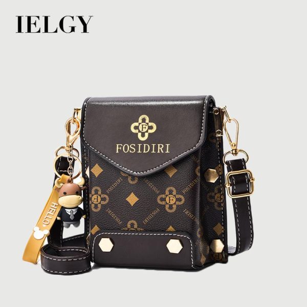 Beg Utusan Telefon Bimbit, IELGY, Mini, Bercetak, Untuk Wanita Bags Selempang