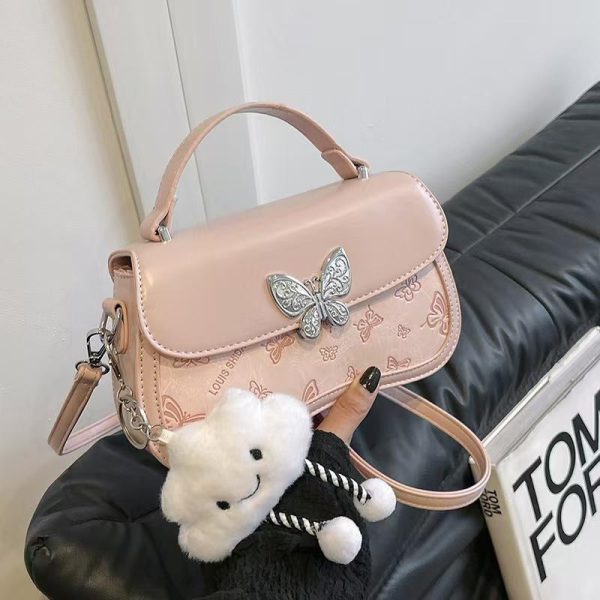 Beg Wanita Pegang Tangan, Fesyen, Mudah, Bergaya, Bahan Kulit PU, Rekaan Bercetak, Saiz Kecil, 2024 Ketibaan Baru Bags