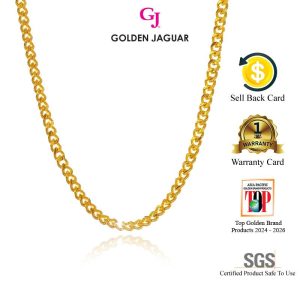 Emas Jaguar (4.21 g) GJ Rantai Leher Necklace Papan 0.2 50cm 24K Gold Plated (416500201)