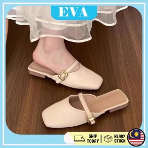 READY STOCK EVA Sandals Women Sandal Flat Kasut Wanita Shoes Perempuan Raya Fashion