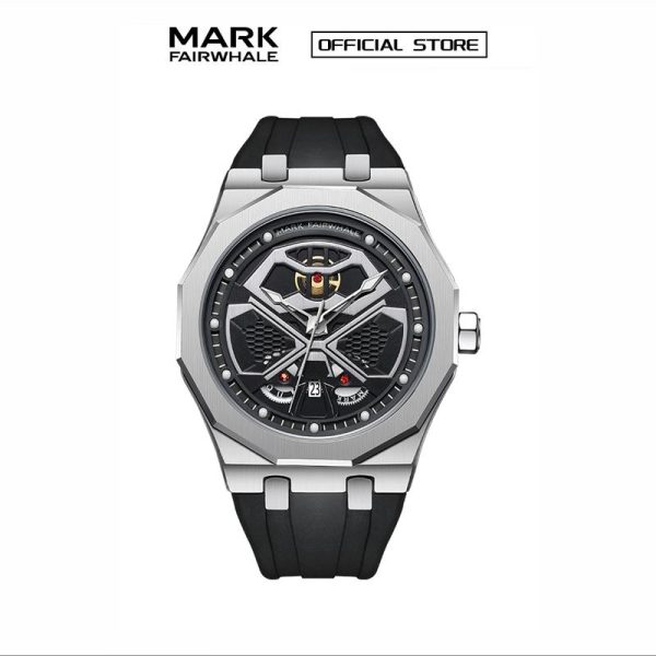 【100% Authentic】Jam Tangan Kuarza Lelaki, Mark Fairwhale, Fesyen Trendi, Ringkas dan Elegan, Rekaan Berlubang, Sesuai untuk Perniagaan dan Sukan, Kalis Air, Berkilau, 5590 Watches
