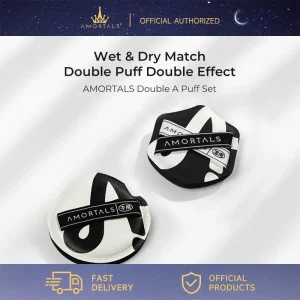 AMORTALS Double A Powder Puff Set Makeup Sponge