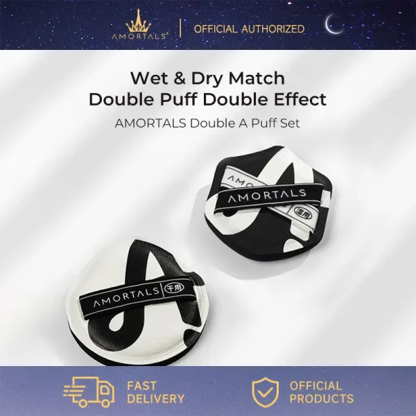 AMORTALS Double A Powder Puff Set Makeup Sponge