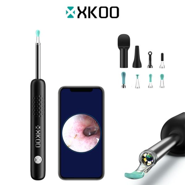 XKOO R1 Pro Otoscope 3-in-1 Earwax Removal Visual Ear Cleaner Visual Pimple Blackhead Remover Ear Speculum Oral Speculum Silicone