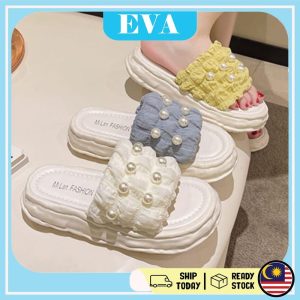 READY STOCK EVA Women Shoes Fashion Selipar Outdoor Shoes Perempuan Pearl