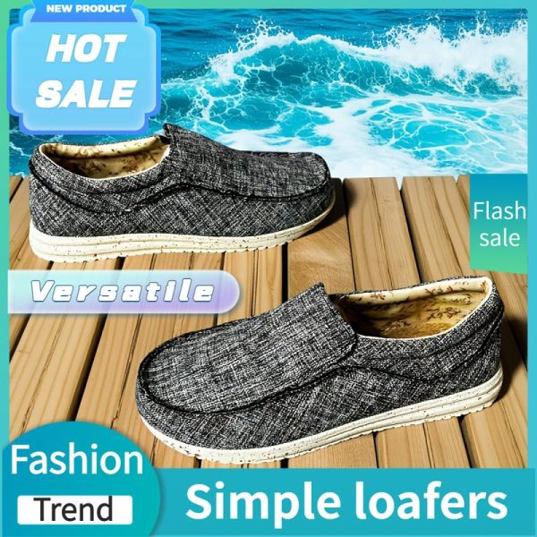 Loafers Lelaki, Jenis Popular dan Bergaya, Produk Baru, Berlapis, Selesa, Reka Bentuk Cantik, Permukaan Fabrik Serba guna, Warna Pepejal, Pakaian Kasual Harian, Ringan, Mewah, Sesuai untuk Perniagaan
