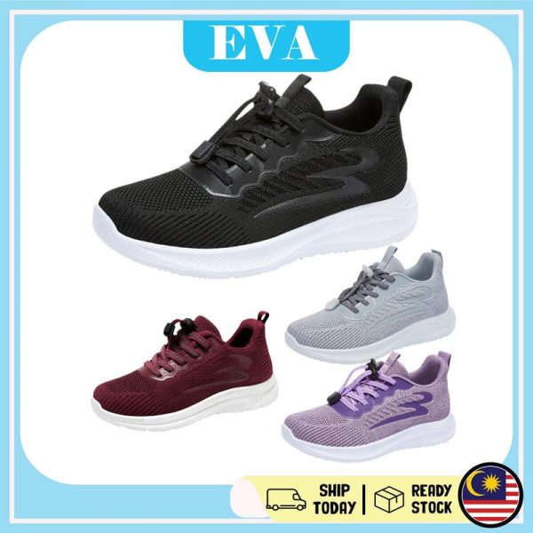 READY STOCK EVA Women Outdoor Sneakers Sport Shoes Kasut Sukan Wanita Perempuan Gym Fashion Sneaker Casual Badminton