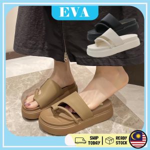 READY STOCK EVA Sandal Women Sandals Kasut Wanita Shoes Perempuan Shoe Fashion Medium Heel Slipper Selipar