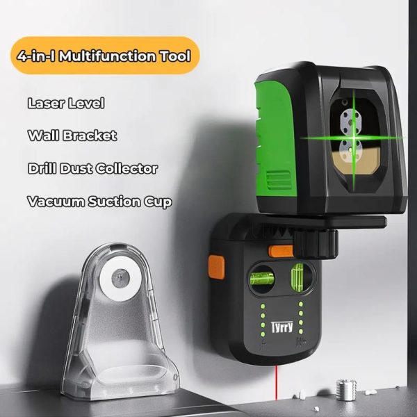 4 in 1 Multipurpose Laser Level laser measure Line Electric Drilling Dust Collector Drill Dust Cieaning tools laser level wall bracket Hardware