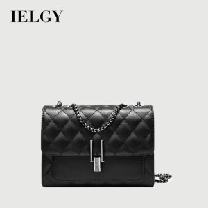 Beg Utusan Bertekstur, IELGY, Untuk Wanita, Rantai Ketupat, Fesyen, Serba guna Bags Selempang