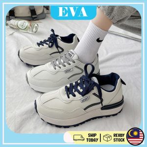 READY STOCK EVA Leisure sports shoes show thin show high ins fashion burst board shoes Casual Sneakers Wanita