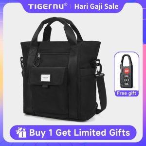Beg Silang Badan, Tigernu, Fesyen dan Ringan, Kapasiti Besar, Kalis Air, Sesuai untuk membawa komputer riba 14 inci, Beg Riadah, T-B9805, 3in1 fungsi