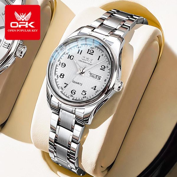 OPK Jam Analog Tangan Wanita Dengan Fashion Kotak Asal Kalis Air Emas Keluli Tahan Karat Relo with Luxury Box NEW 81-10 Watches Bead Rotundity Multiple colors 1-year warranty Free Box Free adjustment tool Meeting Office Party Gift Giving Optional