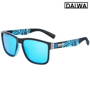 Cermin Mata Hitam Sukan Terpolarisasi, Dalwa, Untuk Lelaki dan Wanita, Sesuai untuk Memancing, Berbasikal, Berlari, Golf, Motosikal, Besbol, Taktikal, Gaya Klasik, Perlindungan UV400, Cermin Mata