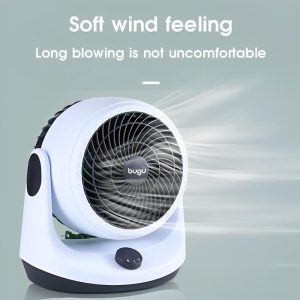 bugu Air Circulating Fan 3 Speed Strong Wind Fan power 80W Portable Light Weight Kipas Angin Table Fan