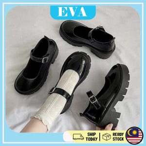 READY STOCK EVA Boots Women Korean Style Casual Kasut Wanita Flat Heel Martin Thick Sole Strap Oxford Shoes Mary Perempuan