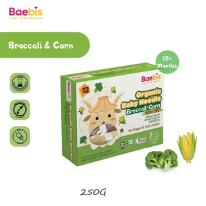 Baebis Organic Baby Noodles (Brocoli & Corn, Spinach & Avocado, Sweet Potato & Pumpkin) - Baby First foods menu makanan baby 7 bulan
