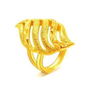 Cincin Berongga, Rekaan Cantik, Gaya Retro, Cincin Wanita Serba guna, Pembukaan Tanpa Bar, Sesuai sebagai Hadiah, Sesuai untuk Pakaian Harian Rings cincin emas