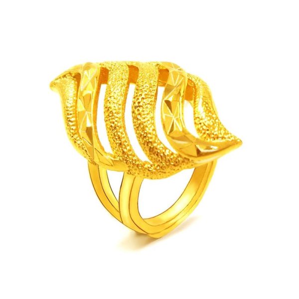 Cincin Berongga, Rekaan Cantik, Gaya Retro, Cincin Wanita Serba guna, Pembukaan Tanpa Bar, Sesuai sebagai Hadiah, Sesuai untuk Pakaian Harian Rings cincin emas