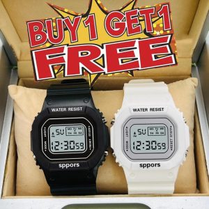 Beli 1 Ambil 1 jam tangan digital untuk wanita, dengan penggera LED, kalis air, untuk wanita, penghantaran percuma