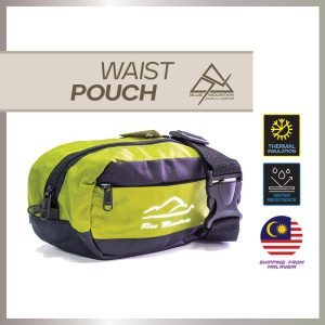Blue Mountain 2L Waist Pouch Signature Air Ventilation YKK Zipper Out door Ready Stock Malaysia