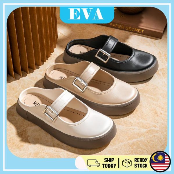 READY STOCK EVA Women Flat Wedge Sandals Kasut Perempuan Shoes Wanita Sandal Selipar Slipper Kasual