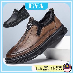 READY STOCK EVA Premium Leather Men Outdoor Sneaker Shoes Kasut Lelaki
