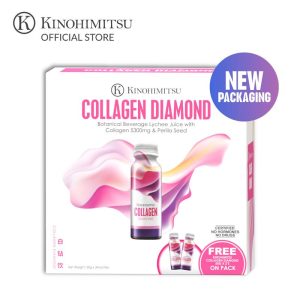 Kinohimitsu Collagen Diamond (Minuman Beauty Collagen dengan Peptida Kolagen 5,300mg untuk Kulit Matang dan Berseri) Vitamin Jus collagen watsons