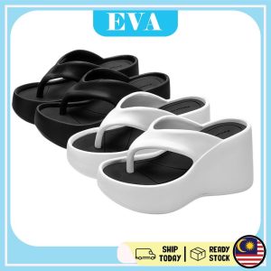 READY STOCK 8cm EVA Sandals High Shoes Slipper Anti Slip Women Sandals Selipar Kasut Perempuan Tinggi Wanita Kasual