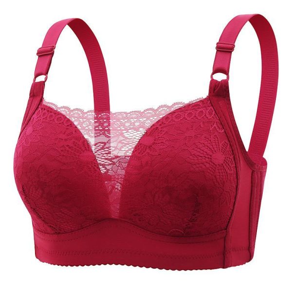 Bras Women Wireless Bra 3/4 Coverage Bra T-shirt Floral Lace Bra Women Massage Bra Baju Dalam Wanita Tanpa Wayar Underwear