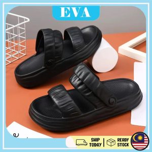 READY STOCK EVA Women Sandals 2 Ways Wear Shoes Sandals Summer Beach Kasut Wanita