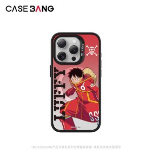 ImagiSnap - Siri One Piece, Tema Monkey.D.Luffy, Jenama bersama CASEBANG, Pengecasan Magnetik, Magsafe, Serasi dengan iPhone 13-16 dan Samsung S24 / 24 + / 24U / 25U, Beg Udara Balut Penuh, Empat Penjuru, Tahan Kejutan