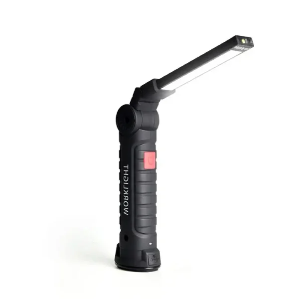 Mengecas Berjalan Kaki Cob Lampu Kerja Lampu Merah Amaran Lampu Pemeriksaan Luar Pelbagai Fungsi Pembaikan Kereta Lipat Lampu Kerja Magnet Yang Kuat Portable Home Lighting Lights