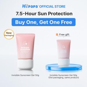 Hi!papa Invisible Kids Sunscreen Gel SPF30 PA+++ Botanical Extract Sunblock 50g
