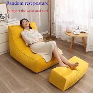 Lazy sofa bed that can lie down and sleep. The tatami sofa bed can make the neck and waist comfortable This bedroom sofa is easy to clean. Multifunctional, suitable for any scene.bean bag sofa.Balcony Sofa