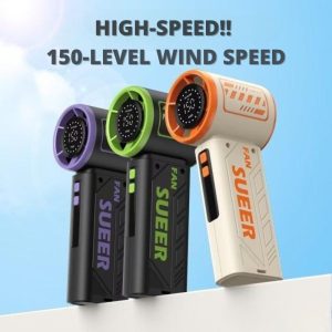 NEW TREND 2025 150-Speed Handheld Turbo Fan with Smart LED Display – Mini Portable Rechargeable Cooling Fan for Travel Use